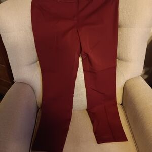 Loft Fashion Burgundy Skinny Pants